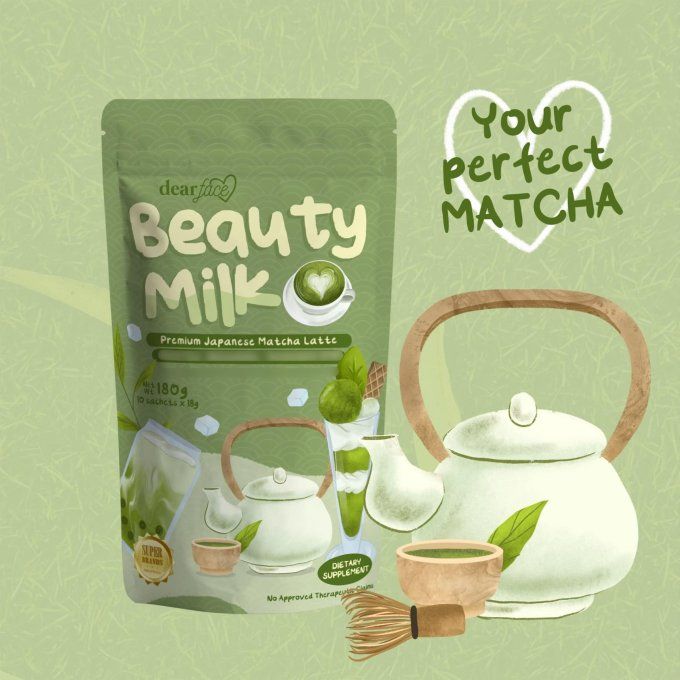 DEAR FACE BEAUTY MILK MATCHA
