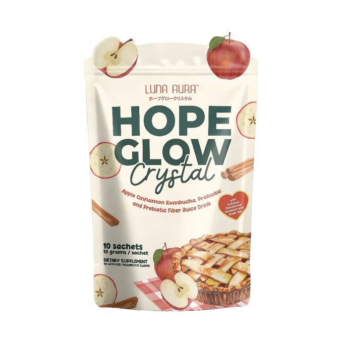 HOPE GLOW CRYSTAL CINNAMON KOMBUCHA