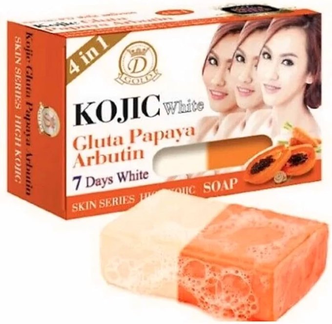 KOJIC WHITE-GLUTA PAPAYA ARBUTIN SOAP 160g
